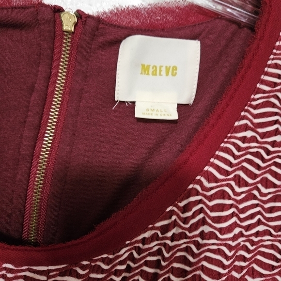 anthropologie Maeve pleating details raw hem shear details size small - Picture 7 of 16